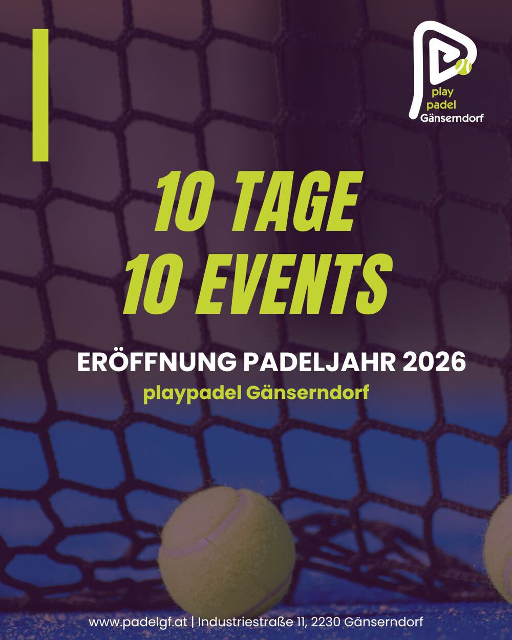 10 Tage - 10 Events Eröffnung Padeljahr 2026