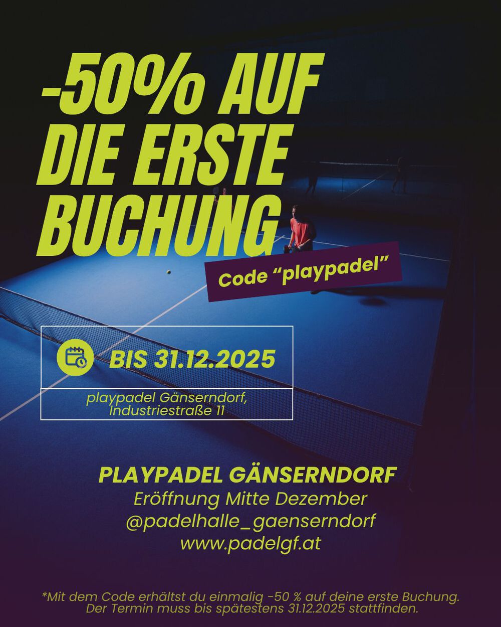 -50% auf die erste Buchung!